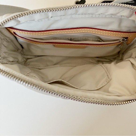 MZ Wallace Madison Belt Bag Frost Silver Quilted Crossbody Bag Travel Festival - Picture 12 of 13